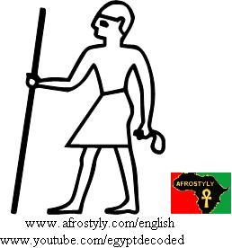 an holding stick and cloth - A21 - Hieroglyphic Sign List of Gardiner, Medu Neter, Hieroglyphs Alphabet