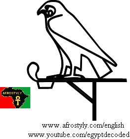 Falcon of Heru (Horus) on the standard